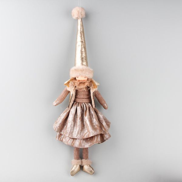 Rūķītis FAB ELSA H51cm, zelta krāsā