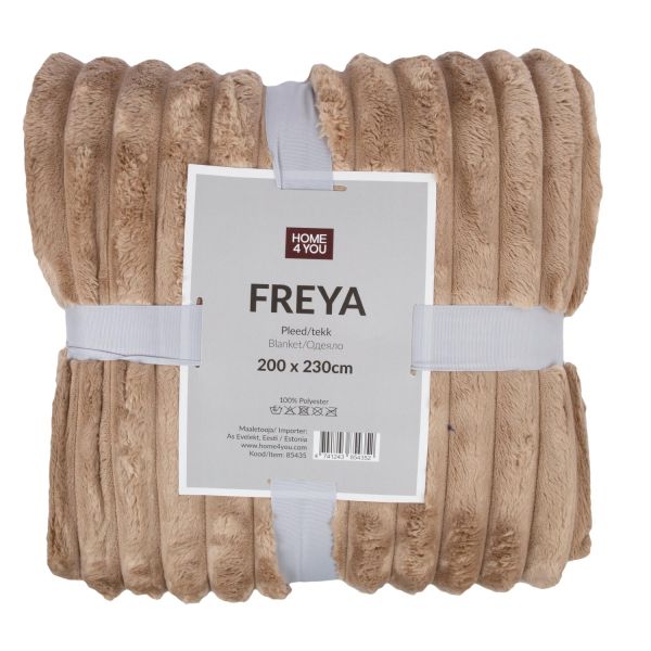 Pleds FREYA XL 200x230cm, bēšs
