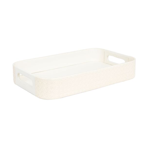 Paplāte WILMA 38,5x23,5x6cm, balta