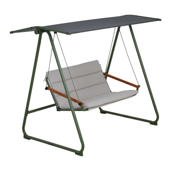 Garden swing MASSIOM 2-seater, green