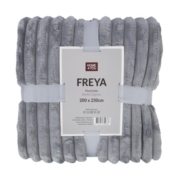Pleds FREYA XL 200x230cm, pelēks