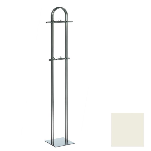 Вешалка ANNA-2, 40x172x12см, база 29x29см, белый