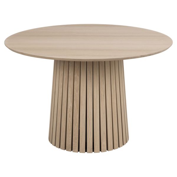 Ēdamistabas galds CHRISTO D120xH75cm, bēšs