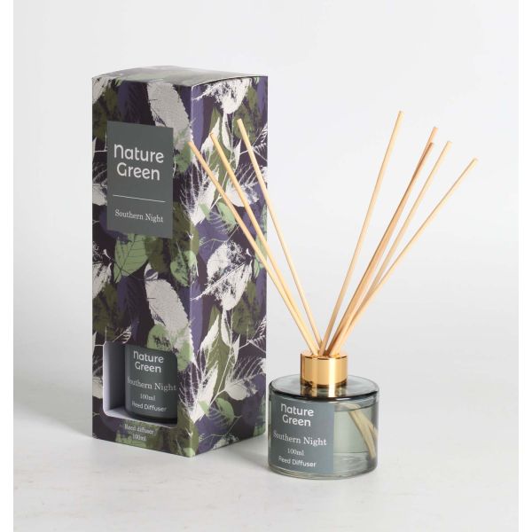 Mājas smarža ar kociņiem NATURE GREEN 100ml, Southern Night