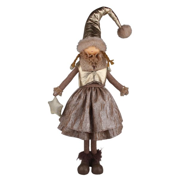 Decoration FAB MIA H74cm, elf, golden