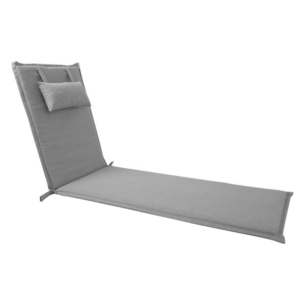 Cushion for chair WICKER 55x195x3cm, grey