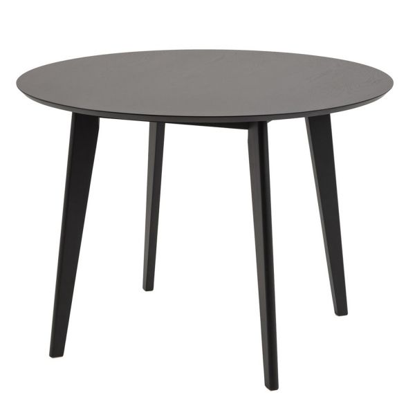 Ēdamistabas galds ROXBY, D105xH76cm, melns
