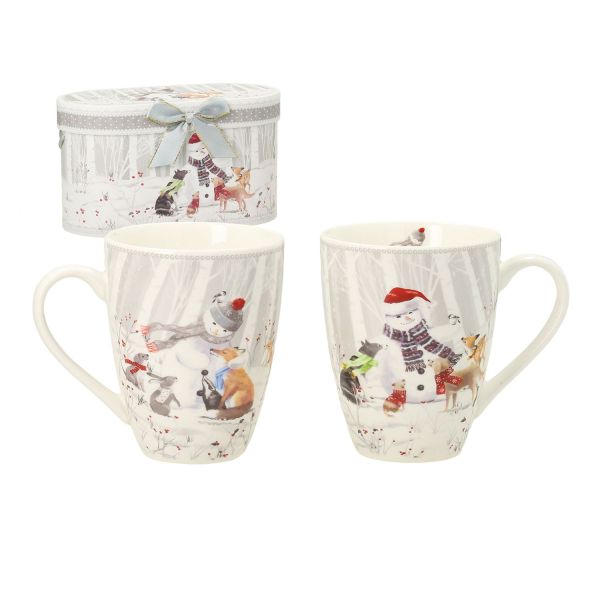 Krūzes MIA SNOW H10,5cm 340ml, 2gab dāvanu kastītē