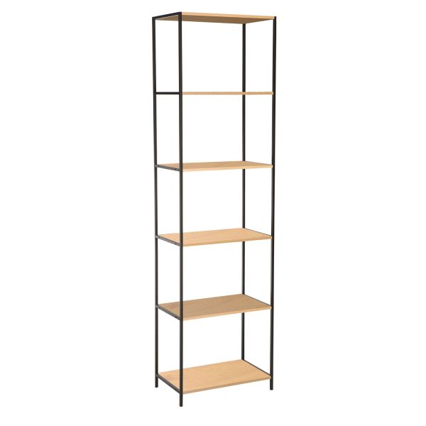 Plaukts HARPER 50x30xH180cm, osis/melns