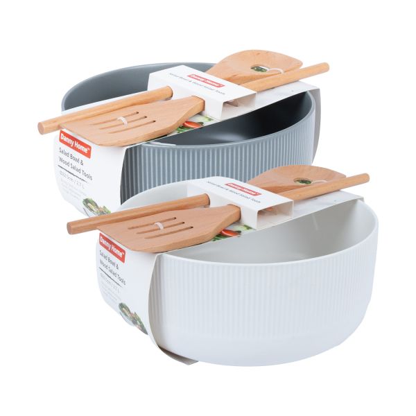 Bowl POLO D22,5xH10cm 2,7L, 2-stands, mix