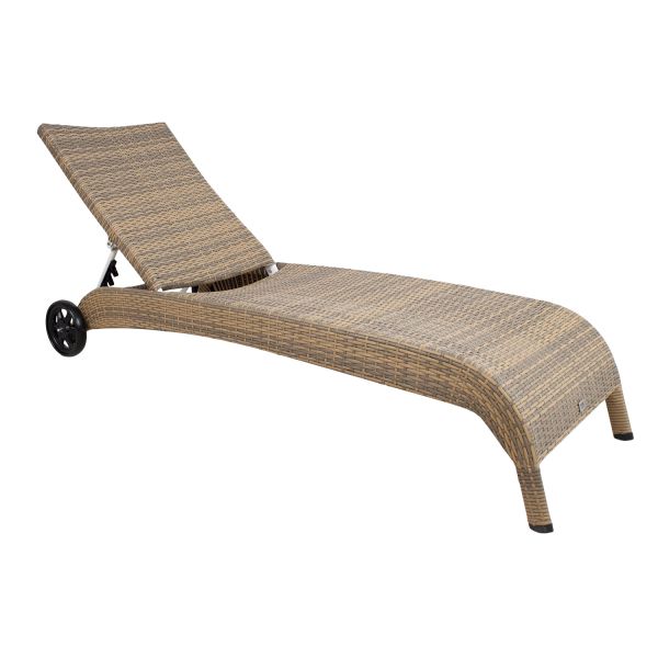 Guļamkrēsls WICKER 73x196xH99cm, kapučīno