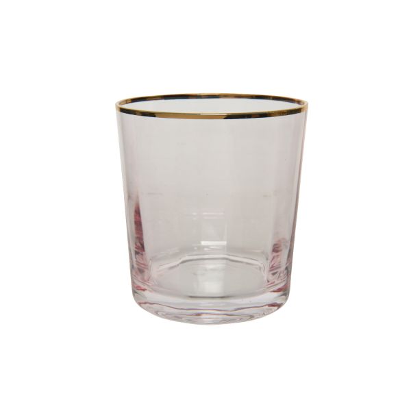 Glass STELLA H9,6cm, pink