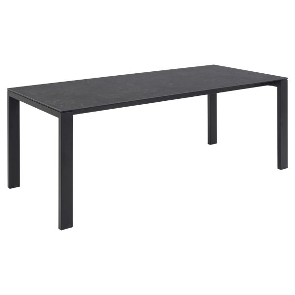 Ēdamistabas galds BRENTFORD 200x90xH75cm, melns