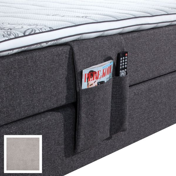 Continental bed pocket RED/BLACK CLIFF, light grey