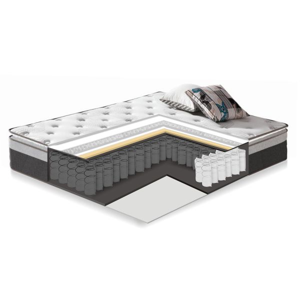 Atsperu matracis HARMONY TOP, 120x200xH33cm, iepakots rullī