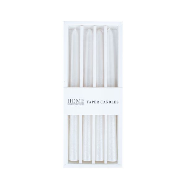 Candle CAROL 25cm white