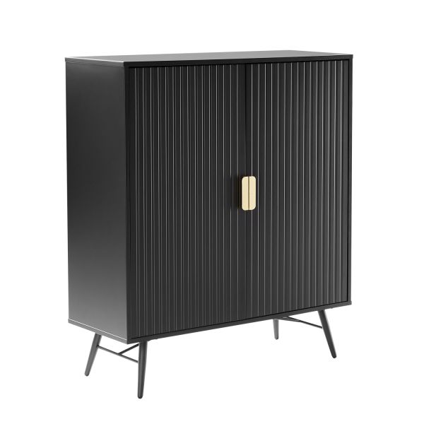 Kumode PIXAR 100x40xH115cm, melna