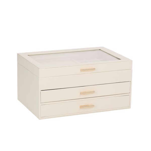 Juvelierizstrādājumu kastīte SEZANE 26,5x18xH13,5cm, balta