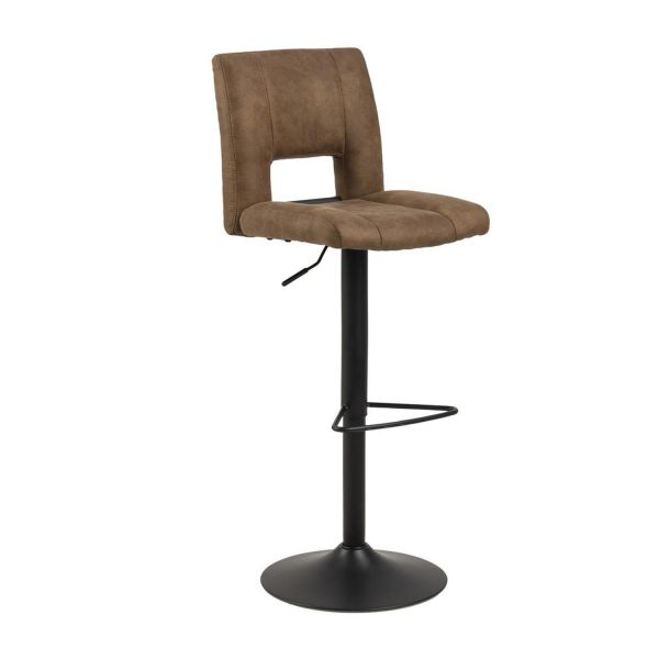 Bar stool SYLVIA light brown/black