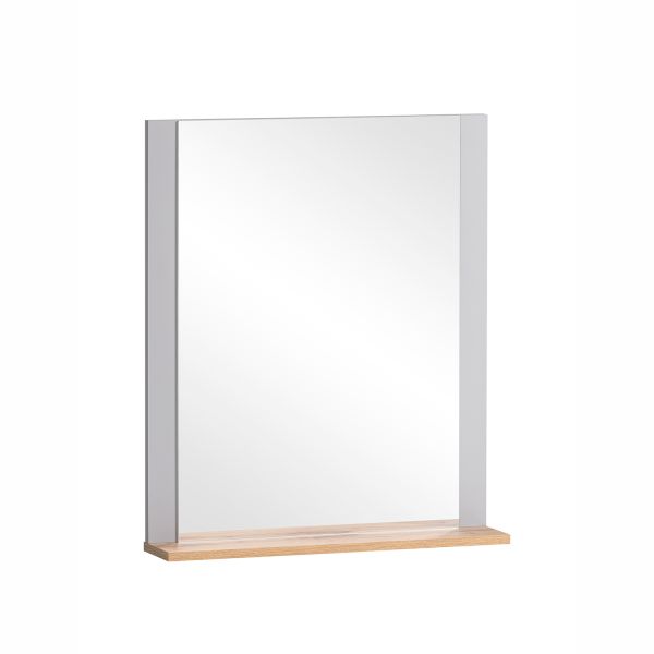 Sienas spogulis JELDA 60x12xH71cm, ozols/pelēks