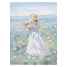 Eļļas glezna 90x120cm, ejoša sieviete