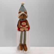 Decoration FUN DORIS H70cm, bear with gingerbread