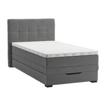 Continental bed JEEP 90x200cm, grey