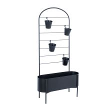 Flowerstand DEIA 70,5x26xH137cm, black