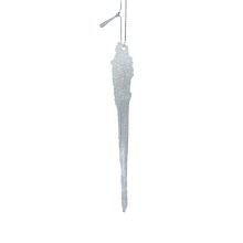 Ziemassvētku rotājums JOY ICICLE 16cm, stikls