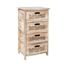Chest of drawers MIHKLI with 4 storage units 40x29x73cm, natural