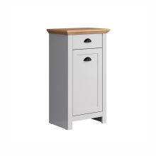 Lower bathroom cabinet LANDSIDE 46x33xH84cm, light grey/oak