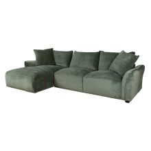 Corner sofa DIVI LC, mint green