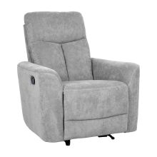 Recliner armchair GEMMA with manual mechanism, light grey
