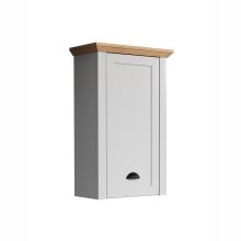 Upper bathroom cabinet LANDSIDE 78x39xH66cm, light grey/oak