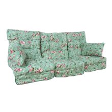Cushions for swings ROMA 108x56x10cm, 3pcs, roses