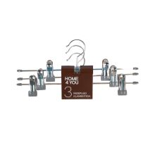 Drēbju pakaramais koks+metāla klipši 3 gab