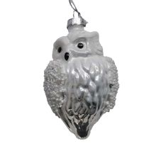 Christmas ornament JOY OWLY 10.5cm, glass