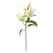 Искусственный цветок IN GARDEN H75см, белая лилия