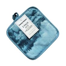 Прихватки для духовки AIMAI 2 шт. 20х20см, синие