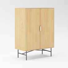 Skapis BASSEL 80x40xH110cm, 3D melamīns