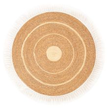 Paklājs SELITA D100cm, dabisks ar bārkstīm