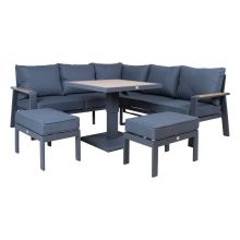 Garden furniture set PARKER 4-parts, grey