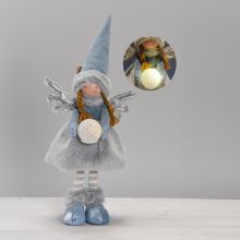 Decoration FUN MAIA H45cm, girl, blue