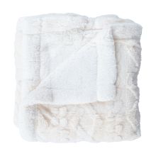 Plaid ULTIMATE BRAID 200x230cm, white