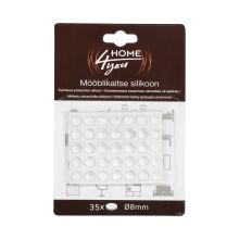 Furniture protective silicon spots D8mm, 35pcs