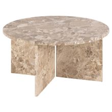 Coffee table VEGA D90xH42cm, light brown