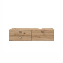 Washbasin cabinet GEO 140x53xH35cm, oak