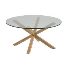 Придиванный столик HEAVEN D82xH40см, сстекло