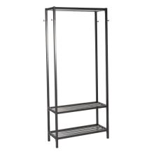Hallway shelf STRAIGHT 85x32xH180cm, black