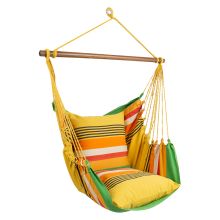 Swing chair JOY green striped